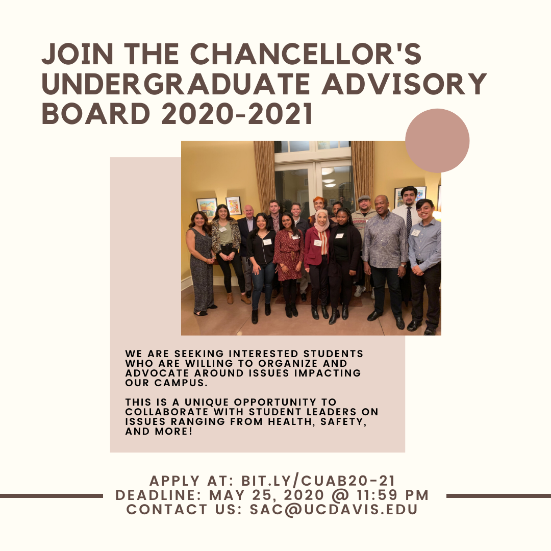 CUAB Flier to promote the 2020-2021 Positions